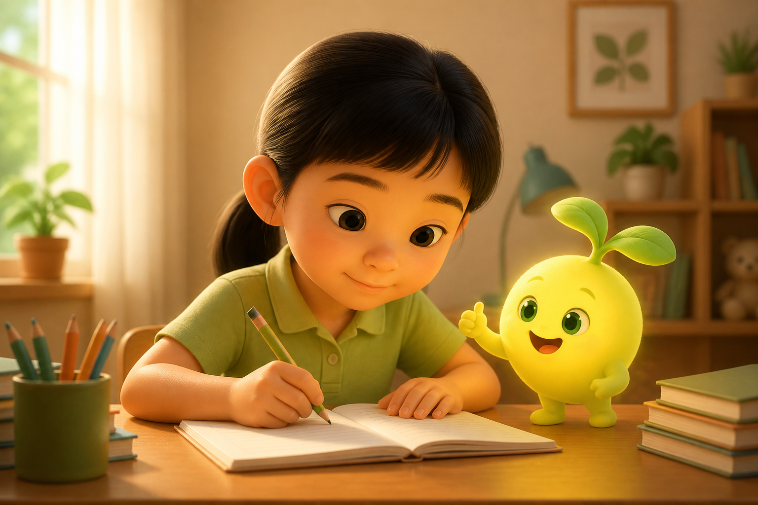 Giờ học tập với Fami